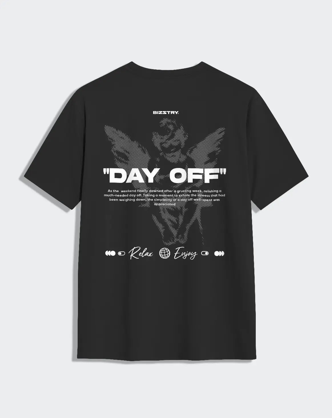 Camiseta negra unisex DAY OFF