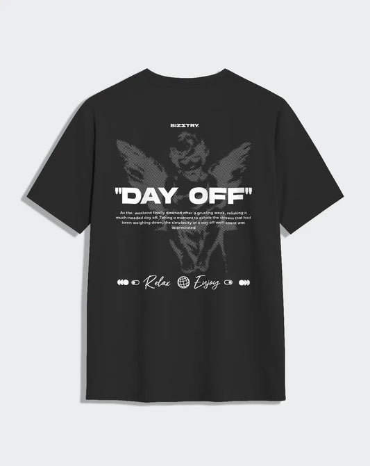 Camiseta negra unisex DAY OFF