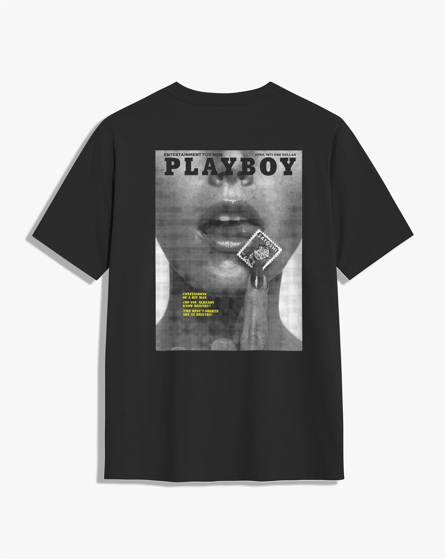 Camiseta unisex negra SATOSHI