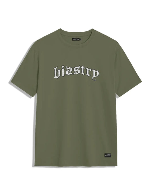 Camiseta verde unisex BIZZTRY BANDANA